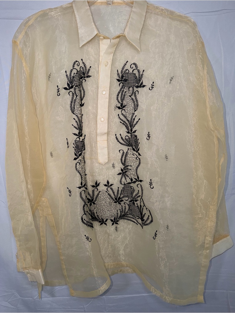 Traditional Filipino Barong Tagalog